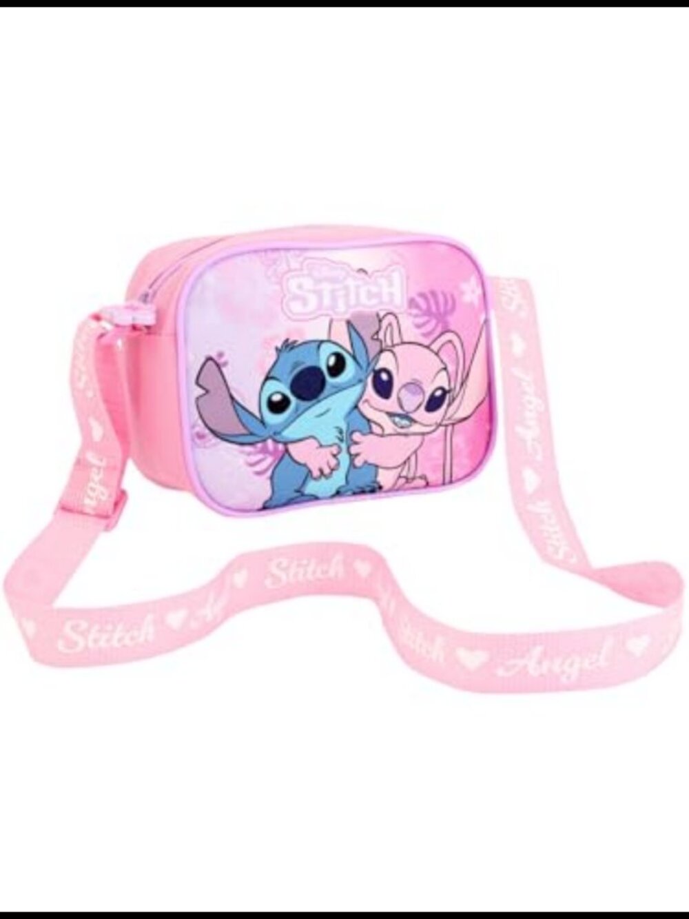 Disney Lilo & Stitch Angel Crossbody Purse Girls Adjustable Strap